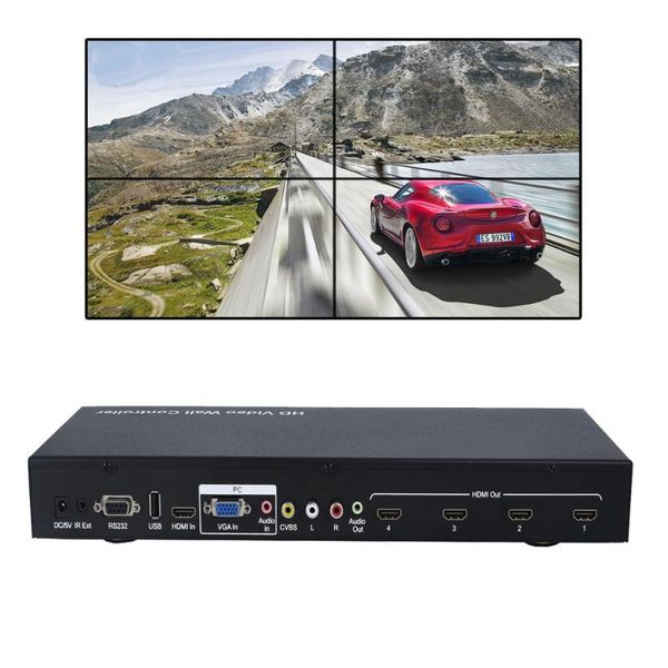 audio cables & connectors puzhijie 2x2 video wall controller 3x3 max 10x10 support 180 degree rotation supports ir rs232 usb vga av complian
audio cables & connectors puzhijie 2x2 video wall controller 3x3 max 10x10 support 180 degree rotation supports ir rs232 usb vga av complian