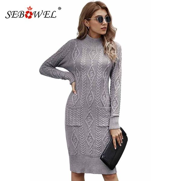 women's sweaters sebowel turtleneck textured bodycon sweater dress women elegant lady autumn winter 2021 warm long sleeve knitted dress, White;black
women's sweaters sebowel turtleneck textured bodycon sweater dress women elegant lady autumn winter 2021 warm long sleeve knitted dress, White;black