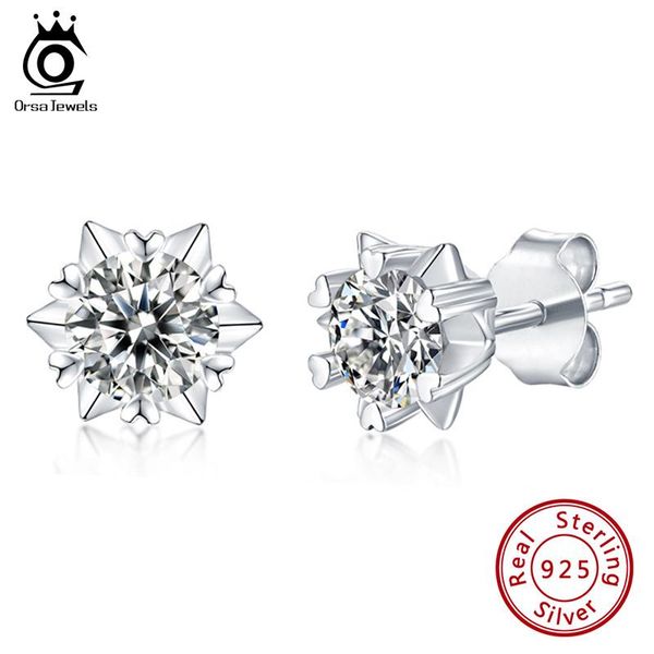 stud orsa jewels real 0.5 carat d color moissanite earrings for women 100% 925 sterling silver sparkling wedding jewelry sme01, Golden;silver
stud orsa jewels real 0.5 carat d color moissanite earrings for women 100% 925 sterling silver sparkling wedding jewelry sme01, Golden;silver