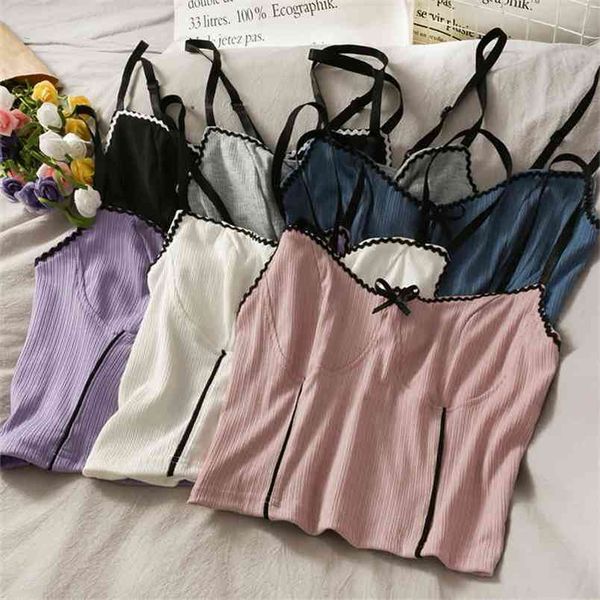 summer sweet short slim inner vintage small vest women camis autumn bow striped camisole womens clothing tank 210407, White
summer sweet short slim inner vintage small vest women camis autumn bow striped camisole womens clothing tank 210407, White