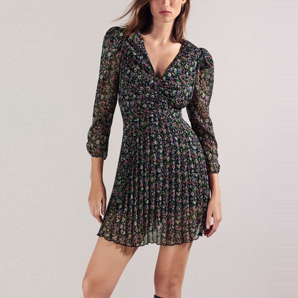 dresses floral print ruched mini women long sleeve v neck elegant pleated party es woman chic flower vestidos, Black;gray
dresses floral print ruched mini women long sleeve v neck elegant pleated party es woman chic flower vestidos, Black;gray