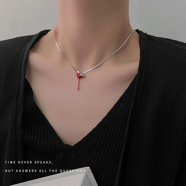 pendant necklaces 2021 aesthetic design korean fashion heart necklace temperament for women halloween chain jewelry, Silver
pendant necklaces 2021 aesthetic design korean fashion heart necklace temperament for women halloween chain jewelry, Silver