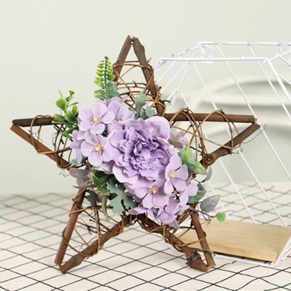 decorative flowers & wreaths artificial flower five-pointed star simulation garland pendant wreath door hanging wedding party home garden de
decorative flowers & wreaths artificial flower five-pointed star simulation garland pendant wreath door hanging wedding party home garden de