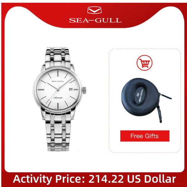 wristwatches 2021 seagull watch women automatic mechanical calendar 50 meters waterproof leather buckle sapphire ladies d816.405l, Slivery;brown
wristwatches 2021 seagull watch women automatic mechanical calendar 50 meters waterproof leather buckle sapphire ladies d816.405l, Slivery;brown