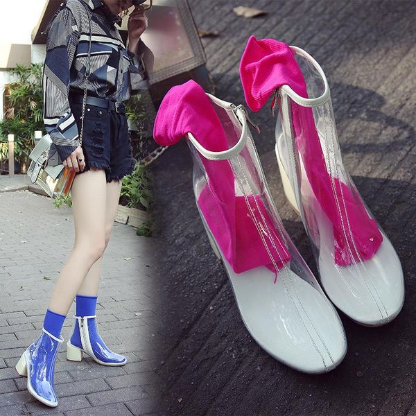 boots 2021 web celebrity with the british trend transparent women chunky spring and autumn jelly shoes, Black
boots 2021 web celebrity with the british trend transparent women chunky spring and autumn jelly shoes, Black