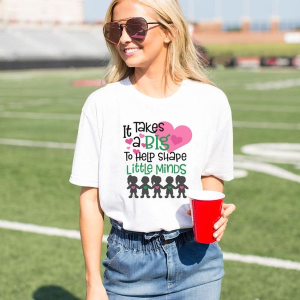 women's t-shirt it takes a big heart to shape little minds teacher short sleeve graphic tees women harajuku casual t shirts clothes, White
women's t-shirt it takes a big heart to shape little minds teacher short sleeve graphic tees women harajuku casual t shirts clothes, White