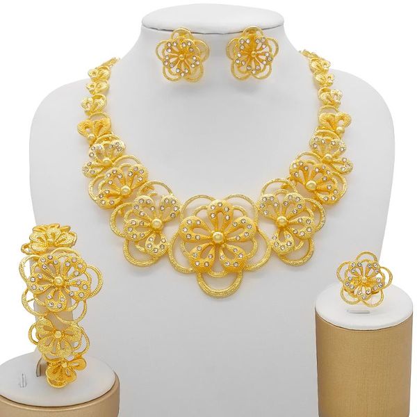 earrings & necklace nigeria 24k gold color jewelry sets for women luxury bracelet ring india african wedding gifts ethiopia set, Silver
earrings & necklace nigeria 24k gold color jewelry sets for women luxury bracelet ring india african wedding gifts ethiopia set, Silver
