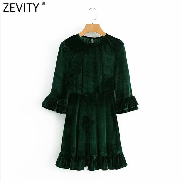 french style women elegant o neck slim velet a line dress ladies three quarter sleeve back zipper ruffles vestido ds4773 210416, Black;gray
french style women elegant o neck slim velet a line dress ladies three quarter sleeve back zipper ruffles vestido ds4773 210416, Black;gray