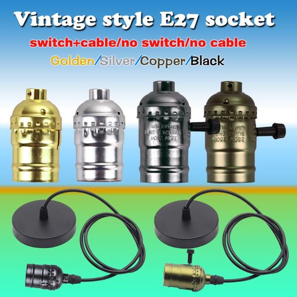 bulbs tsleen e27 vintage retro edison lamp hang holder pendant bulb light screw socket 4 colors with switch/no switch 110v/220v
bulbs tsleen e27 vintage retro edison lamp hang holder pendant bulb light screw socket 4 colors with switch/no switch 110v/220v