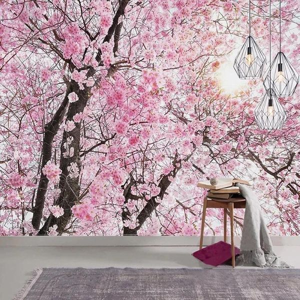custom po 3d cherry blossom sunshine murals living room tv bedroom wall romantic decor self adhesive wallpaper waterproof wallpapers
custom po 3d cherry blossom sunshine murals living room tv bedroom wall romantic decor self adhesive wallpaper waterproof wallpapers