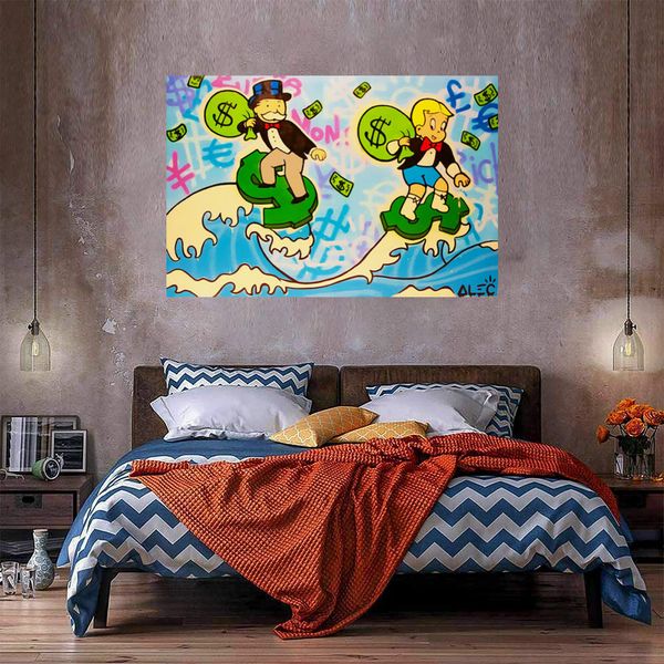 alec monopoly surfing money huge oil painting on canvas home decor handpainted/hd-print wall art pictures customization is acceptable 210510
alec monopoly surfing money huge oil painting on canvas home decor handpainted/hd-print wall art pictures customization is acceptable 210510