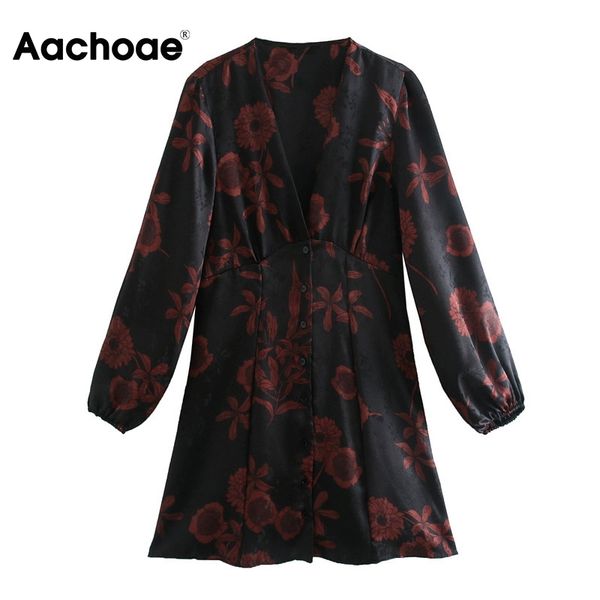 aachoae women floral print retro mini dresses deep v neck chic party dress female elegant long sleeve a-line dress robe femme 210413, Black;gray
aachoae women floral print retro mini dresses deep v neck chic party dress female elegant long sleeve a-line dress robe femme 210413, Black;gray