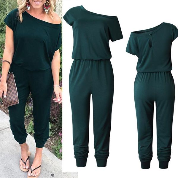 one shoulder off jumpsuits overalls fashion women short sleeve high waist playsuit female solid long pant romper bodysuit women's & rom, Black;white
one shoulder off jumpsuits overalls fashion women short sleeve high waist playsuit female solid long pant romper bodysuit women's & rom, Black;white