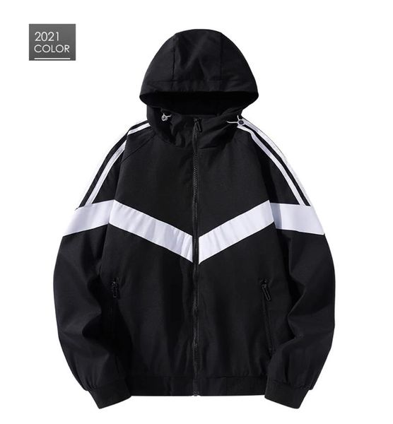 men's jackets 2021 black and white color matching simple striped autumn sports windbreaker classic trend handsome jacket, Black;brown
men's jackets 2021 black and white color matching simple striped autumn sports windbreaker classic trend handsome jacket, Black;brown