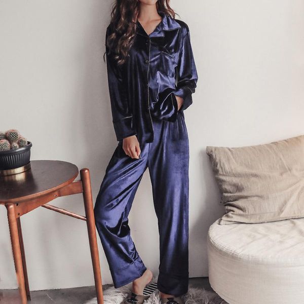 women's tracksuits 2021 ladies long-sleeved pijama set long sleeve sleepwear casual contrast color pocket lapel button cardigan homewea, Gray
women's tracksuits 2021 ladies long-sleeved pijama set long sleeve sleepwear casual contrast color pocket lapel button cardigan homewea, Gray