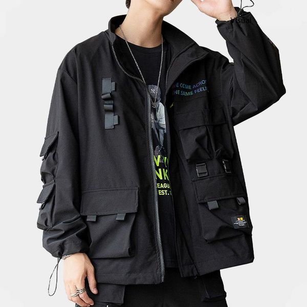 men's jackets hip hop streetwear tactics cargo men fashion coats chinese reflective printing windbreaker black, Black;brown
men's jackets hip hop streetwear tactics cargo men fashion coats chinese reflective printing windbreaker black, Black;brown