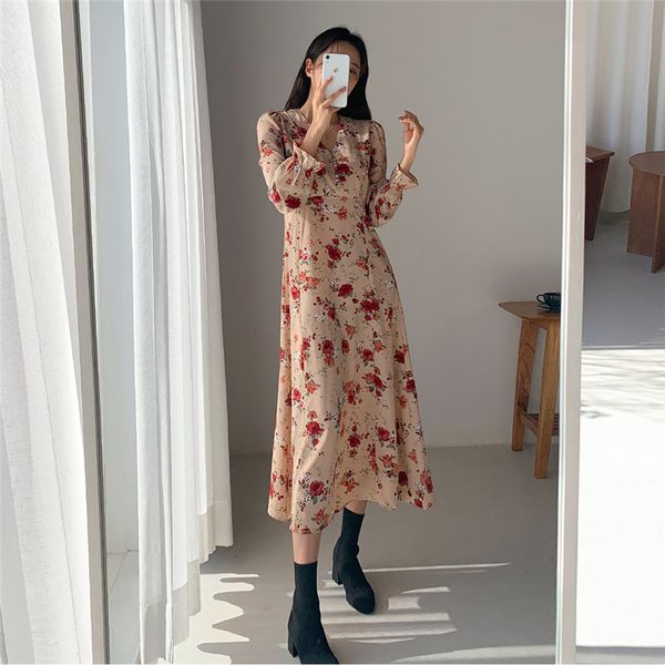 dresses all-match lace florals waist-controlled casual women v-neck print lady gentle all match loose long es, Black;gray
dresses all-match lace florals waist-controlled casual women v-neck print lady gentle all match loose long es, Black;gray