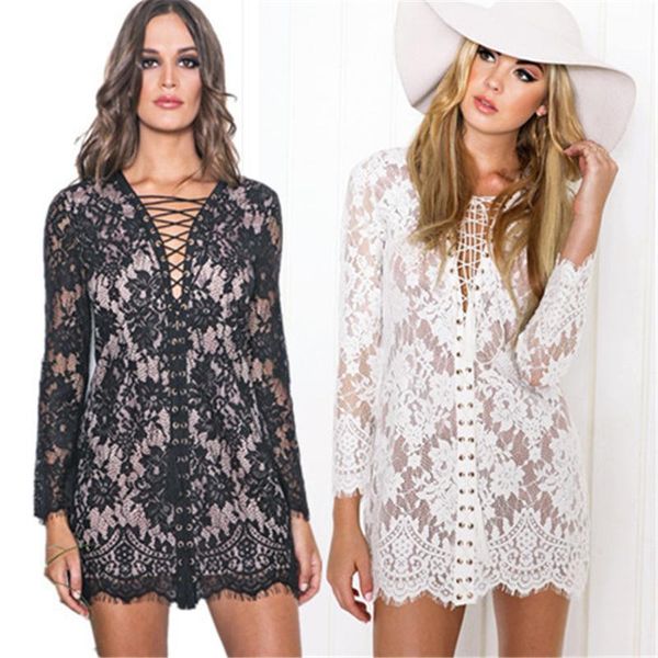casual dresses 2021 autumn winter fashion vintage elegant lace up deep v neck long sleeve women short dress club evening party, Black;gray
casual dresses 2021 autumn winter fashion vintage elegant lace up deep v neck long sleeve women short dress club evening party, Black;gray