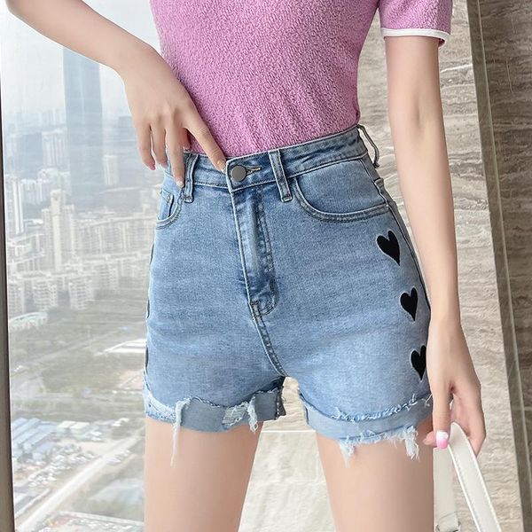women's shorts summer women love print fashion ripped denim vintage high waist zipper female short jeans mujer, White;black
women's shorts summer women love print fashion ripped denim vintage high waist zipper female short jeans mujer, White;black