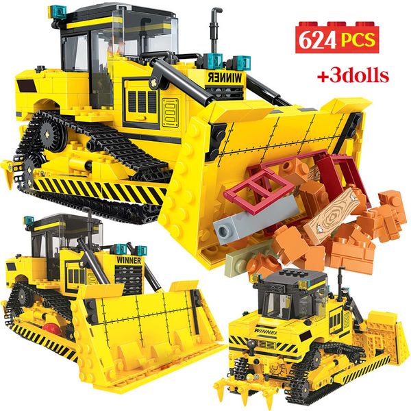 624pcs City Engineering Truck Car Building Blocks Construction Vehicle Crane Bulldozer Bricks Toys for Children
624pcs City Engineering Truck Car Building Blocks Construction Vehicle Crane Bulldozer Bricks Toys for Children