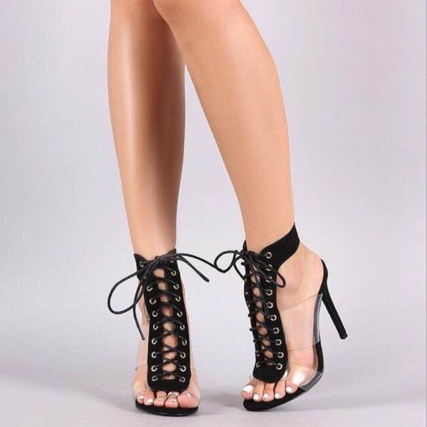 dress shoes women summer thin high heels sandals stiletto woman gladiator lace up clear sandalias mujer sapato feminino d1072, Black
dress shoes women summer thin high heels sandals stiletto woman gladiator lace up clear sandalias mujer sapato feminino d1072, Black