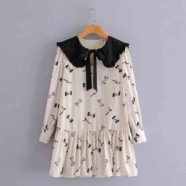 spring women sailor collar splicing printed mini dress female long sleeve clothes casual lady loose vestido d6975 210430, Black;gray
spring women sailor collar splicing printed mini dress female long sleeve clothes casual lady loose vestido d6975 210430, Black;gray