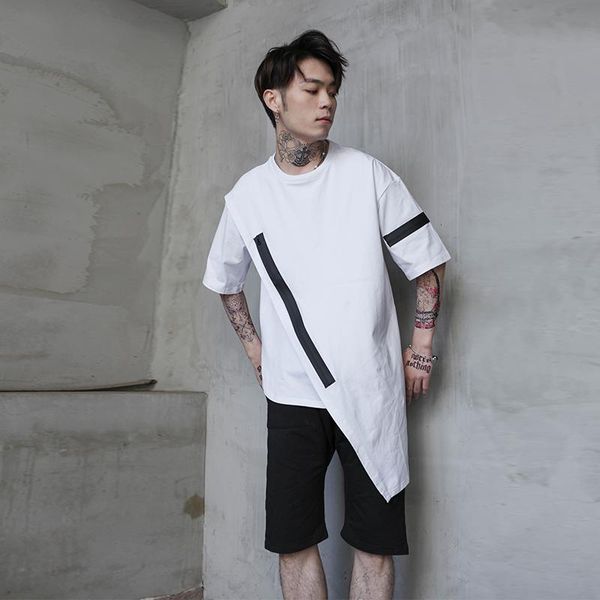 men's t-shirts summer loose hip hop short sleeve t-shirt and women's harajuku style personality zipper couple half inschao bra, White;black
men's t-shirts summer loose hip hop short sleeve t-shirt and women's harajuku style personality zipper couple half inschao bra, White;black