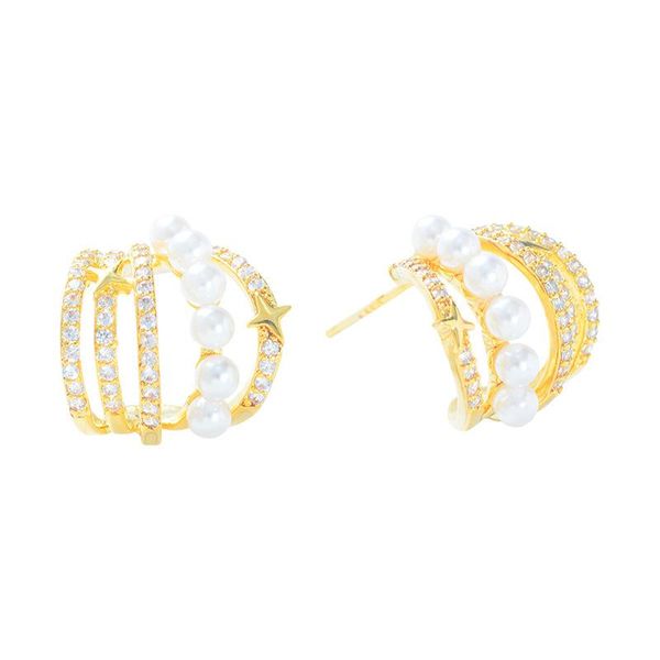 stud exquisite cz simple style pearl beads earrings s925 silver needle delicate, Golden;silver
stud exquisite cz simple style pearl beads earrings s925 silver needle delicate, Golden;silver