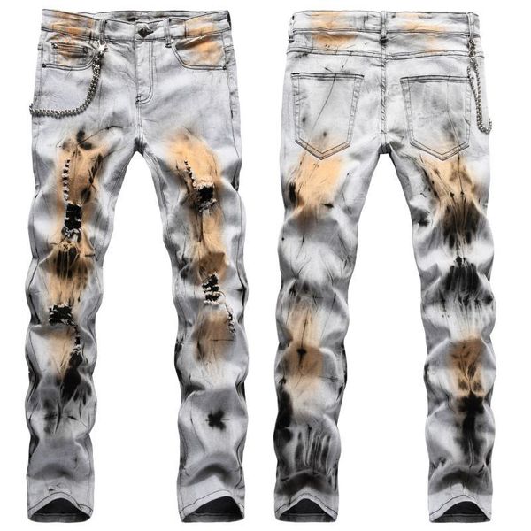 men's shorts fashion ripped hip hop jeans pants washed distressed denim trousers with holes stretchy painted big size 7sgv, White;black
men's shorts fashion ripped hip hop jeans pants washed distressed denim trousers with holes stretchy painted big size 7sgv, White;black