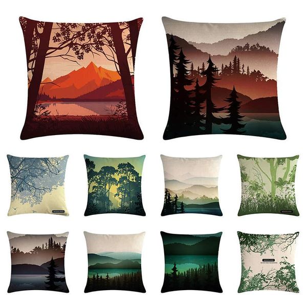 cushion/decorative pillow style sunset forest pattern cushion cover lake bird landscape linen car chair sofa decoration 45x45cm
cushion/decorative pillow style sunset forest pattern cushion cover lake bird landscape linen car chair sofa decoration 45x45cm