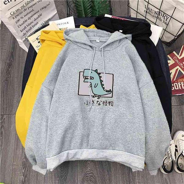 hoodies cartoon dinosaur print hoodies women casual long sleeve loose hooded sweatshirt autumn winter fleece hoody pullover, Black
hoodies cartoon dinosaur print hoodies women casual long sleeve loose hooded sweatshirt autumn winter fleece hoody pullover, Black