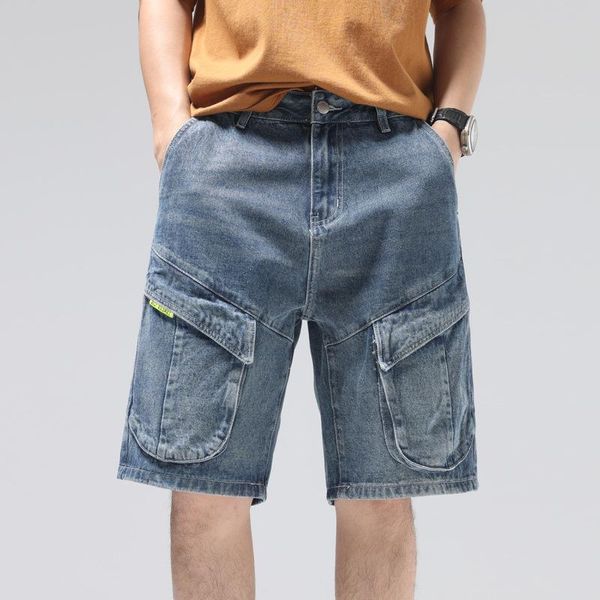 men's jeans summer shorts loose mens clothing short cargo jean pants leisure boyfriend plus size 42 fashion men's baggy trousers, Blue
men's jeans summer shorts loose mens clothing short cargo jean pants leisure boyfriend plus size 42 fashion men's baggy trousers, Blue