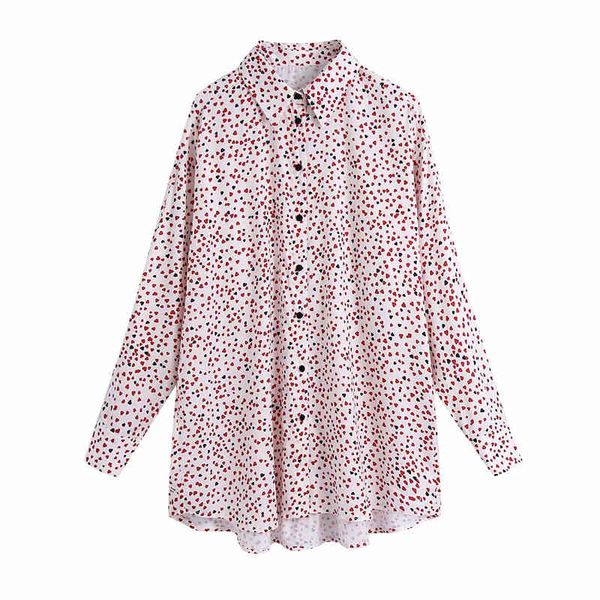 women's knits & tees elegant women heart print shirts fashion ladies turn down collar loose streetwear female chic full sleev, White
women's knits & tees elegant women heart print shirts fashion ladies turn down collar loose streetwear female chic full sleev, White