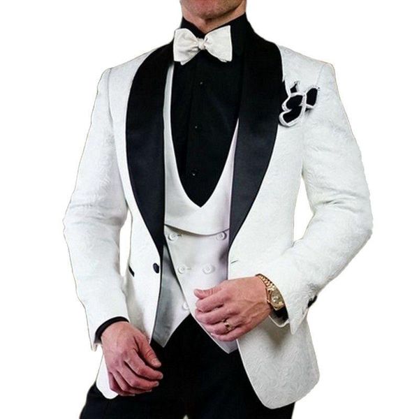 men's suits & blazers handsome ivory paisley toast business evening dress customize slim fits groom tuxedos (jacket+pants+vest+tie) w:1, White;black
men's suits & blazers handsome ivory paisley toast business evening dress customize slim fits groom tuxedos (jacket+pants+vest+tie) w:1, White;black