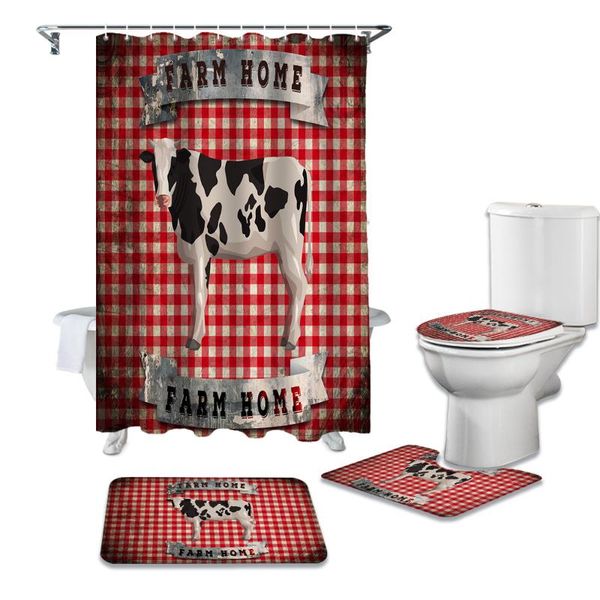 shower curtains plaid cow retro farm printed curtain set bathroom bathing screen anti-slip toilet lid cover carpet rugs home decor
shower curtains plaid cow retro farm printed curtain set bathroom bathing screen anti-slip toilet lid cover carpet rugs home decor