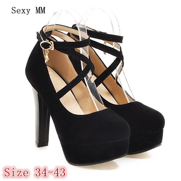 dress shoes women high heel platform pumps woman thin heels party wedding ladies kitten plus size 34 - 40 41 42 43, Black
dress shoes women high heel platform pumps woman thin heels party wedding ladies kitten plus size 34 - 40 41 42 43, Black