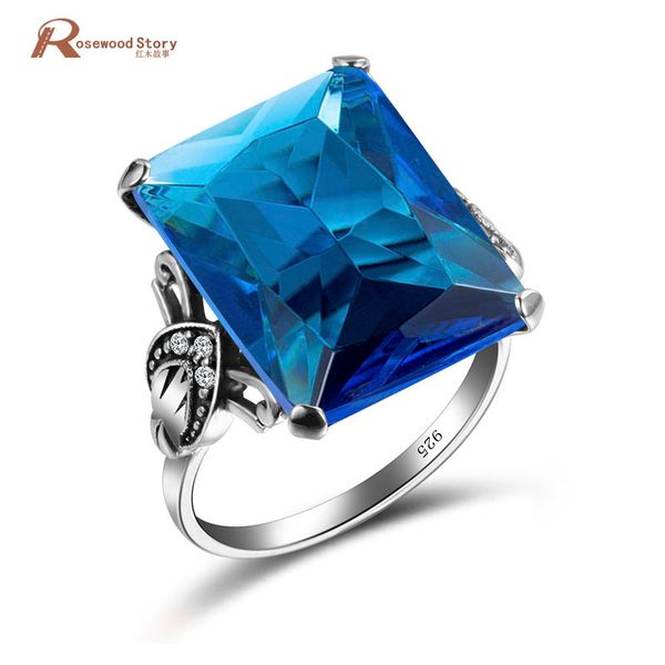 fashion beautiful vintage 925 silver real blue stones bohemian boho rings for women crystal ring anillos bague femme, Black
fashion beautiful vintage 925 silver real blue stones bohemian boho rings for women crystal ring anillos bague femme, Black