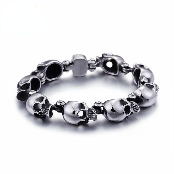 charm bracelets haolynjoy punk stainless steel skull bracelet for men metal biker bangle jewelry gothic, Golden;silver
charm bracelets haolynjoy punk stainless steel skull bracelet for men metal biker bangle jewelry gothic, Golden;silver