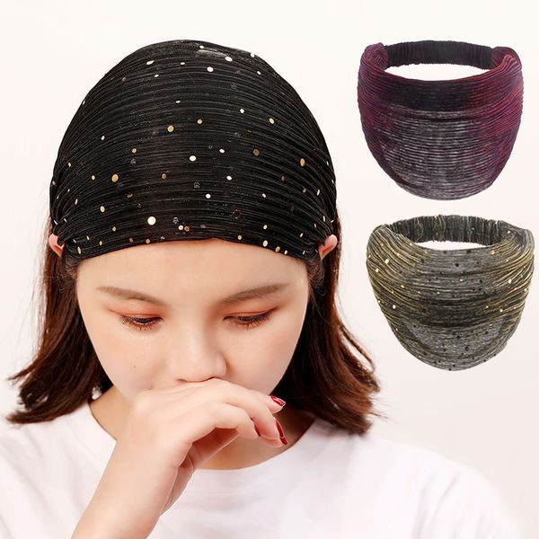 fashion girls sequins lace turban headbands elastic wide bandana headband head wrap hairband headwear women hair accessories, Silver
fashion girls sequins lace turban headbands elastic wide bandana headband head wrap hairband headwear women hair accessories, Silver