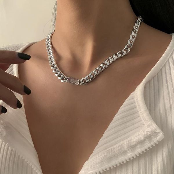 chokers cuban choker necklace collares punk vintage chunky thick link aluminum chain for women hip hop jewelry accessories, Golden;silver
chokers cuban choker necklace collares punk vintage chunky thick link aluminum chain for women hip hop jewelry accessories, Golden;silver