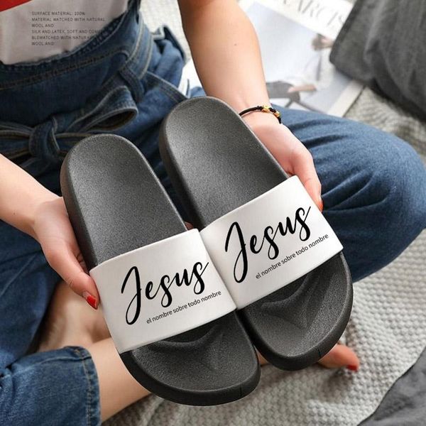 slippers jesus letters print flat shoes 2021 women beach casual flip flops female indoor ladies, Black
slippers jesus letters print flat shoes 2021 women beach casual flip flops female indoor ladies, Black