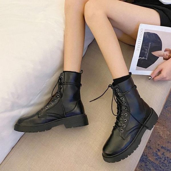 boots british lace up women creepers mid-calf motorcycle botines femme vintage sewing equstrain botas mujer platform shoes 2021, Black
boots british lace up women creepers mid-calf motorcycle botines femme vintage sewing equstrain botas mujer platform shoes 2021, Black