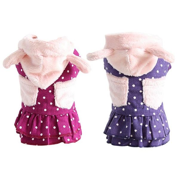 dog apparel winter dress with pockets for small dogs coats hooded hat cat clothing warm dot pattern costume
dog apparel winter dress with pockets for small dogs coats hooded hat cat clothing warm dot pattern costume