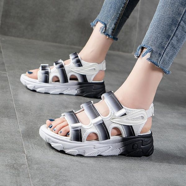 summer women's sandals comfortable open toe mid-heel height shallow mouth velvet platform waterproof shoes, Black
summer women's sandals comfortable open toe mid-heel height shallow mouth velvet platform waterproof shoes, Black
