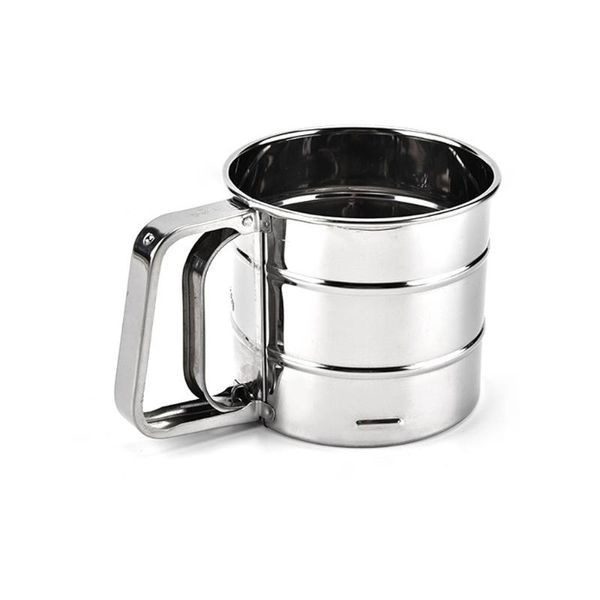 baking & pastry tools stainless steel sieve cup mesh crank flour sifter with measuring scale for icing sugar
baking & pastry tools stainless steel sieve cup mesh crank flour sifter with measuring scale for icing sugar
