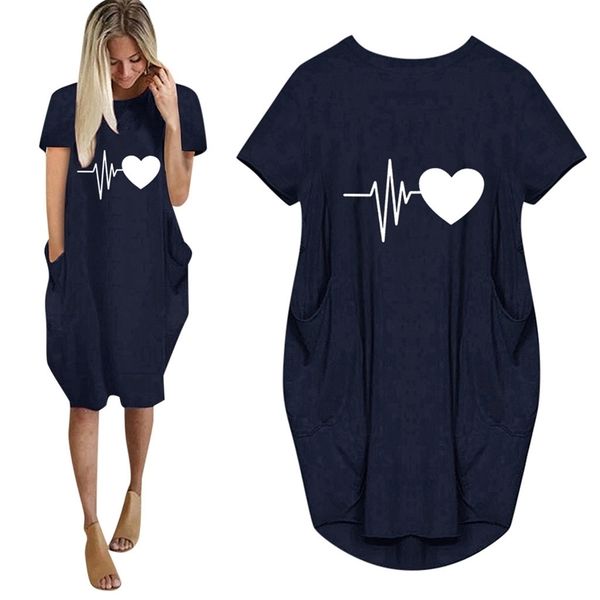 casual loose dresses women short sleeve spring summer o neck female plus size pocket love print party vestidos 210522, Black;gray
casual loose dresses women short sleeve spring summer o neck female plus size pocket love print party vestidos 210522, Black;gray