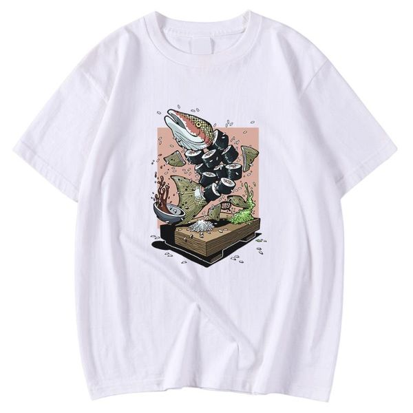 men's t-shirts oversized men casual summer o-neck japanese food fish sushi print fashion comfortable, White;black
men's t-shirts oversized men casual summer o-neck japanese food fish sushi print fashion comfortable, White;black