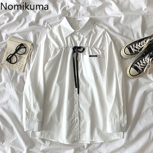 nomikuma korean bow tie pleated blouse causal long sleeve turn-down collar shirt spring new blusas camisa mujer 6f968 210427, White
nomikuma korean bow tie pleated blouse causal long sleeve turn-down collar shirt spring new blusas camisa mujer 6f968 210427, White