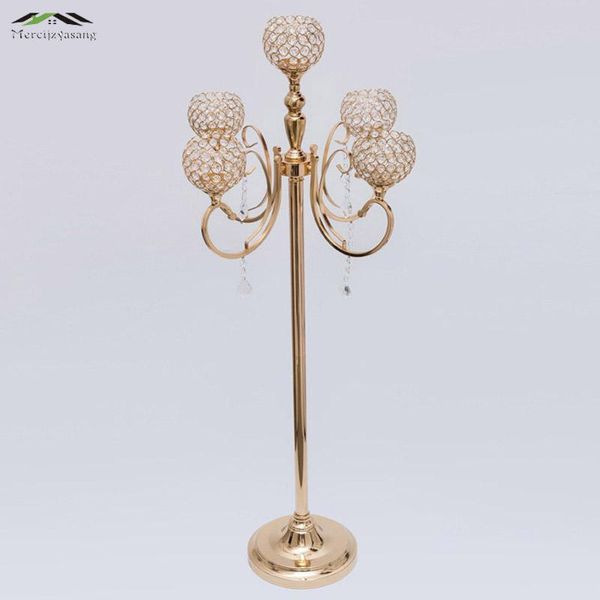candle holders 6pcs/lot 130cm/52'' metal golden/silver 5-arms with crystals stand pillar candlestick for wedding candelabra
candle holders 6pcs/lot 130cm/52'' metal golden/silver 5-arms with crystals stand pillar candlestick for wedding candelabra