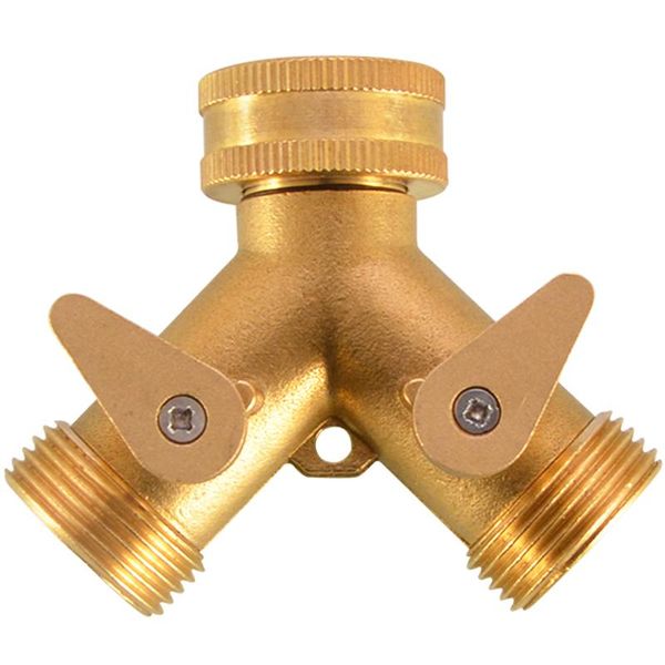 watering equipments 3/4inch garden hose splitter brass y shape 2 way valve faucet taps water pipe connector with switch for drop ship
watering equipments 3/4inch garden hose splitter brass y shape 2 way valve faucet taps water pipe connector with switch for drop ship